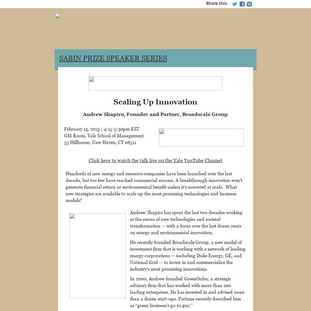 email : Webview : [CBEY Event and Live Broadcast] Today at 4:15pm (EST) - Scaling Up Innovation - Andrew Shapiro, Founder and Partner, Broadscale Group