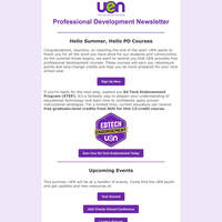 UEN Professional Development Newsletter (June 2026)